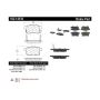 CENTRIC PARTS 102.14510 C-Tek Semi-Metallic Brake Pads with Shims