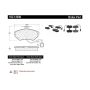 CENTRIC PARTS 102.14590 C-Tek Semi-Metallic Brake Pads with Shims