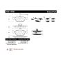 CENTRIC PARTS 102.14760 C-Tek Semi-Metallic Brake Pads with Shims