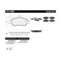CENTRIC PARTS 102.14880 C-Tek Semi-Metallic Brake Pads with Shims