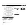 CENTRIC PARTS 102.14890 C-Tek Semi-Metallic Brake Pads with Shims