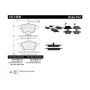 CENTRIC PARTS 102.14930 C-Tek Semi-Metallic Brake Pads with Shims