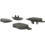CENTRIC PARTS 102.15010 C-Tek Semi-Metallic Brake Pads with Shims
