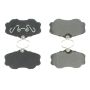 CENTRIC PARTS 102.15030 C-Tek Semi-Metallic Brake Pads with Shims