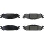 CENTRIC PARTS 102.15080 C-Tek Semi-Metallic Brake Pads with Shims