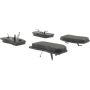 CENTRIC PARTS 102.15110 C-Tek Semi-Metallic Brake Pads with Shims