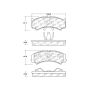 CENTRIC PARTS 102.15120 C-Tek Semi-Metallic Brake Pads with Shims