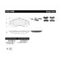 CENTRIC PARTS 102.15280 C-Tek Semi-Metallic Brake Pads with Shims