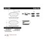 CENTRIC PARTS 102.15360 C-Tek Semi-Metallic Brake Pads with Shims