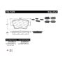 CENTRIC PARTS 102.15370 C-Tek Semi-Metallic Brake Pads with Shims