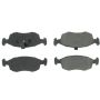 CENTRIC PARTS 102.15380 C-Tek Semi-Metallic Brake Pads with Shims