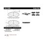 CENTRIC PARTS 102.15400 C-Tek Semi-Metallic Brake Pads with Shims