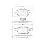 CENTRIC PARTS 102.15420 C-Tek Semi-Metallic Brake Pads with Shims