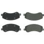 CENTRIC PARTS 102.15550 C-Tek Semi-Metallic Brake Pads with Shims