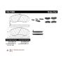 CENTRIC PARTS 102.15660 C-Tek Semi-Metallic Brake Pads with Shims