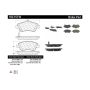 CENTRIC PARTS 102.15710 C-Tek Semi-Metallic Brake Pads with Shims