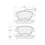 CENTRIC PARTS 102.16160 C-Tek Semi-Metallic Brake Pads with Shims