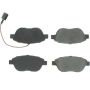 CENTRIC PARTS 102.16180 C-Tek Semi-Metallic Brake Pads with Shims