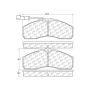 CENTRIC PARTS 102.16220 C-Tek Semi-Metallic Brake Pads with Shims