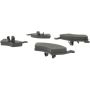 CENTRIC PARTS 102.16410 C-Tek Semi-Metallic Brake Pads with Shims