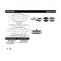 CENTRIC PARTS 102.16450 C-Tek Semi-Metallic Brake Pads with Shims