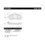 CENTRIC PARTS 102.16500 C-Tek Semi-Metallic Brake Pads with Shims