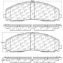 CENTRIC PARTS 102.16800 C-Tek Semi-Metallic Brake Pads with Shims