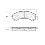 CENTRIC PARTS 102.17000 C-Tek Semi-Metallic Brake Pads with Shims