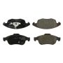CENTRIC PARTS 102.17170 C-Tek Semi-Metallic Brake Pads with Shims