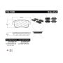 CENTRIC PARTS 102.18200 C-Tek Semi-Metallic Brake Pads with Shims