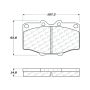 CENTRIC PARTS 103.01370 C-Tek Ceramic Brake Pads with Shims