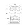 CENTRIC PARTS 103.01540 C-Tek Ceramic Brake Pads with Shims