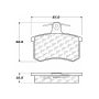 CENTRIC PARTS 103.02280 C-Tek Ceramic Brake Pads with Shims