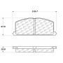 CENTRIC PARTS 103.02420 C-Tek Ceramic Brake Pads with Shims