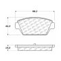 CENTRIC PARTS 103.03290 C-Tek Ceramic Brake Pads with Shims
