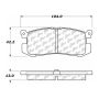 CENTRIC PARTS 103.04000 C-Tek Ceramic Brake Pads with Shims
