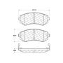 CENTRIC PARTS 103.04220 C-Tek Ceramic Brake Pads with Shims