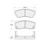 CENTRIC PARTS 103.04510 C-Tek Ceramic Brake Pads with Shims