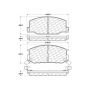 CENTRIC PARTS 103.05270 C-Tek Ceramic Brake Pads with Shims
