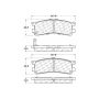 CENTRIC PARTS 103.05530 C-Tek Ceramic Brake Pads with Shims