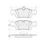 CENTRIC PARTS 103.05580 C-Tek Ceramic Brake Pads with Shims
