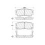CENTRIC PARTS 103.05670 C-Tek Ceramic Brake Pads with Shims