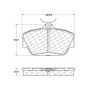 CENTRIC PARTS 103.05980 C-Tek Ceramic Brake Pads with Shims