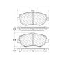 CENTRIC PARTS 103.06120 C-Tek Ceramic Brake Pads with Shims