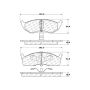 CENTRIC PARTS 103.06420 C-Tek Ceramic Brake Pads with Shims