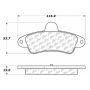 CENTRIC PARTS 103.06610 C-Tek Ceramic Brake Pads with Shims