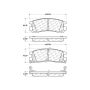 CENTRIC PARTS 103.06980 C-Tek Ceramic Brake Pads with Shims