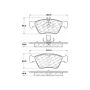 CENTRIC PARTS 103.07100 C-Tek Ceramic Brake Pads with Shims