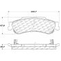 CENTRIC PARTS 103.07290 C-Tek Ceramic Brake Pads with Shims