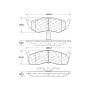 CENTRIC PARTS 103.07300 C-Tek Ceramic Brake Pads with Shims
